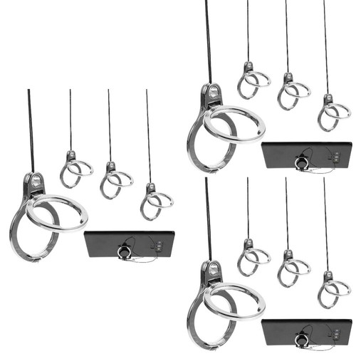 3 Pack Mobile Phone Lanyard Finger Buckle Grip Holder Cell Ring Stand - Zdjęcie 5 z 12
