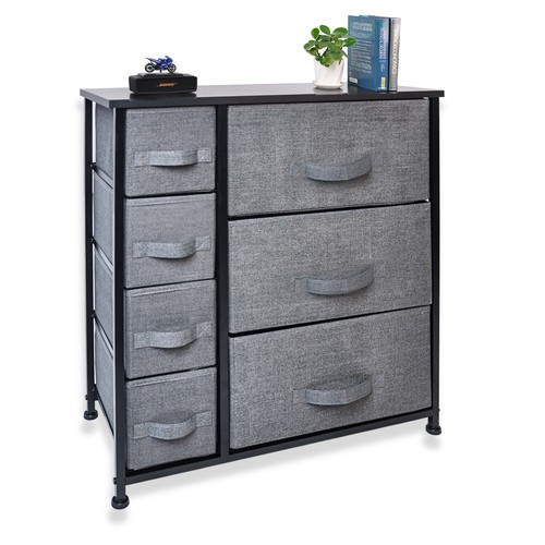 Cerbior Bedroom Storage Dresser Tower Shelf Organizer BinsCabinet Fabric Drawers - Picture 7 of 46