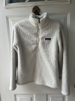 Patagonia Womens Better Sweater Fleece Half Zip Pullover Off White Ivory Size S
