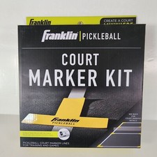 Franklin Sports Pickleball Court Marker Kit Full Set Bright Yellow Tennis Bound