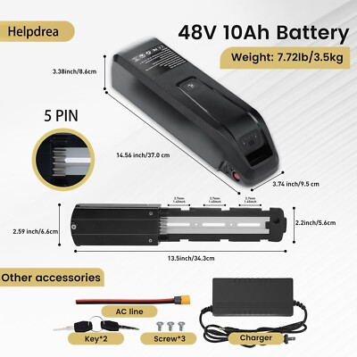 48V 1500W Hailong Ebike Battery ≤1500W Electric Bike Motor