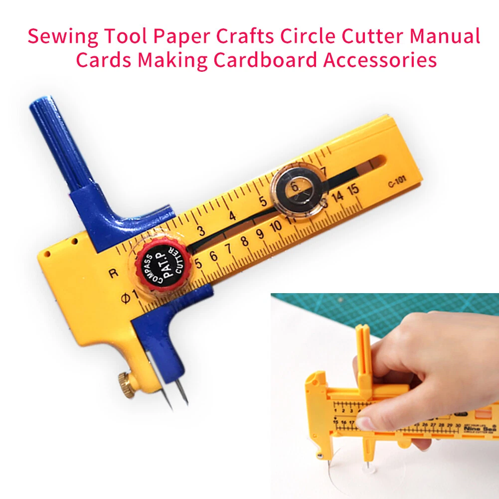 Sewing Tool Paper Craft Circle Cutter Manual Cards Making