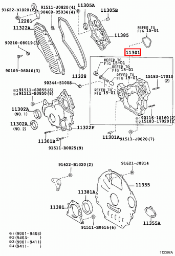 Genuine LandCruiser 100 80 Series 1HD FT 1HD T Timing Gear Cover Case Oil Pump - Picture 10 of 17