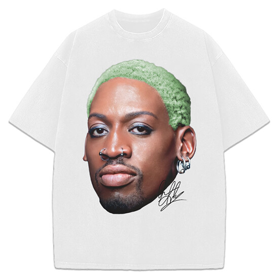 Dennis Rodman Green Hair Rodzilla flamboyant 90's Vintage Design T