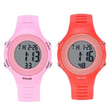 UOMO OROLOGIO DA POLSO IMPERMEABILE DONNA VARI COLORI ORA 30 METRI SOTT'ACQUA ve