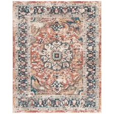 SAFAVIEH Carlyle Collection CYL229P Orange / Blue Rug
