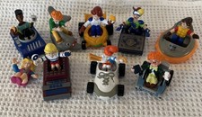 Burger King 1990 Kids Club - 9 Figures  8 Vehicles - Lot.
