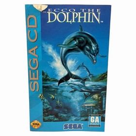 Ecco The Dolphin (Sega CD, 1992) CIB Complete w/ Manual + Reg Card Tested
