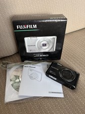 Fujifilm FinePix JX650 16 MP Digital Camera Black W/ Box Manual SD Card UNTESTED