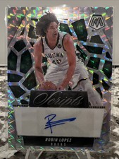 2024-25 Robin Lopez Panini Mosaic - Scripts #MS-LOP (AU) Milwaukee Bucks