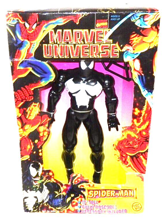 Toy Biz Marvel Universe Black Costume Spider-Man Figure 1997