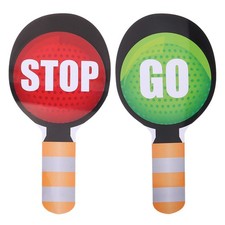  2 Pcs Cartelli Stradali Giocattolo Segnale Di Stop Tenuto in Mano