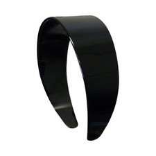 2 Inch Hard Plastic Headband with Teeth Women and Girls wide Hair band Black