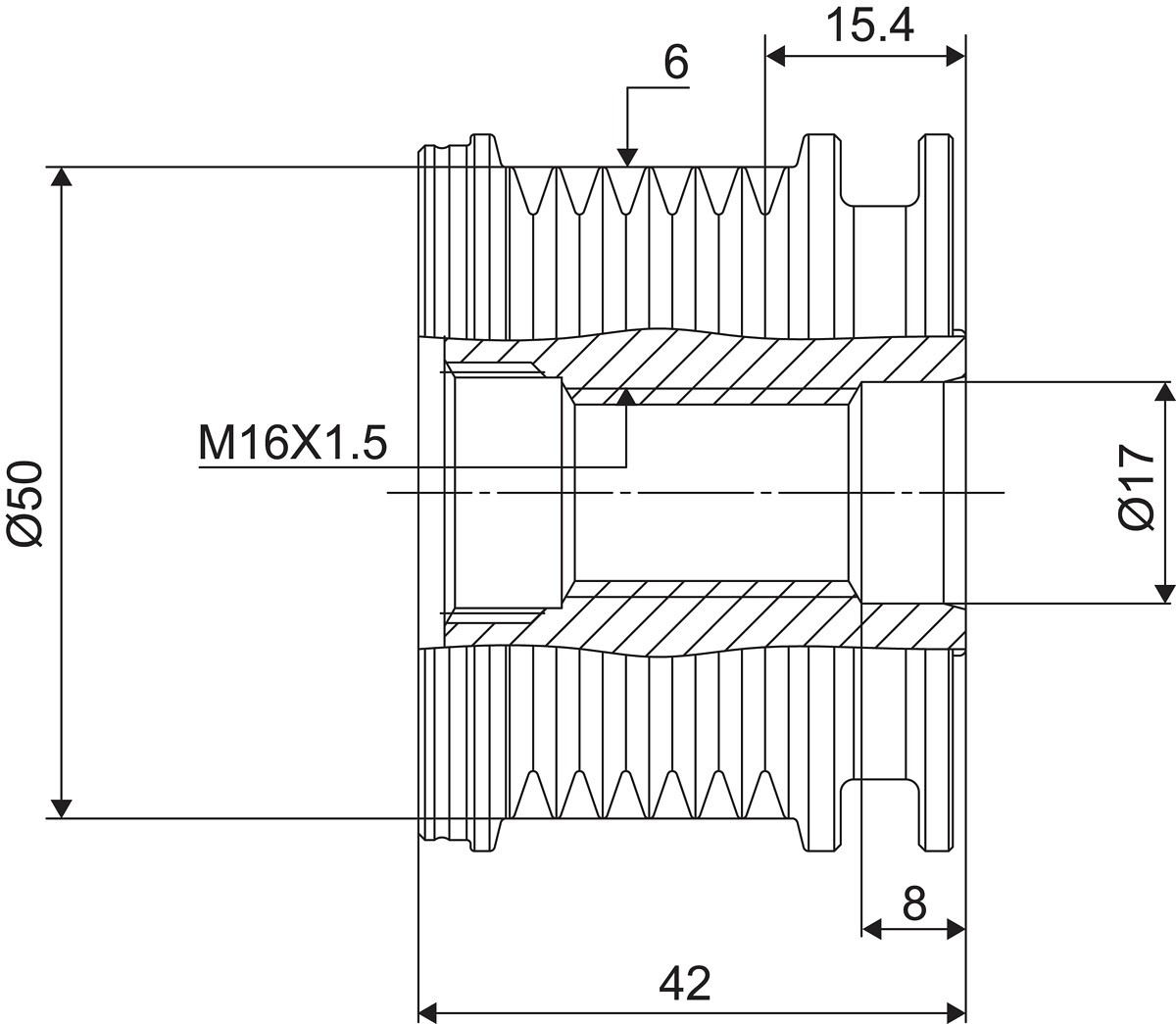 Fits VALEO 588039 FREEWHEEL PULLEY  ⭐UK Stock⭐