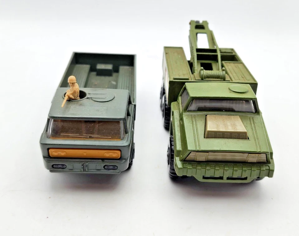 Vintage 1970s Matchbox Battle Kings Military Diecast Army Trucks K-110 & K-116 - Image 2 of 4
