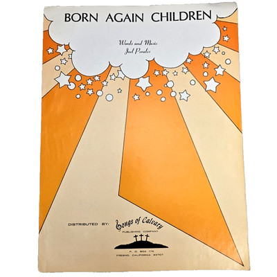 Born Again Children Sheet Music Shaped Notes Perales Piano Lyric Chord Christian