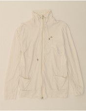 ELLESSE Womens Tracksuit Top Jacket UK 18 XL White Cotton DK06