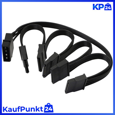 Molex zu SATA Stromkabel 4pin auf 15pin Y-Kabel für Festplatten