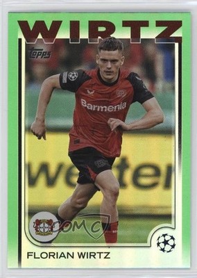 2024 Topps UEFA Club Competitions Green Foilboard 35/99 Florian Wirtz #150 18wz