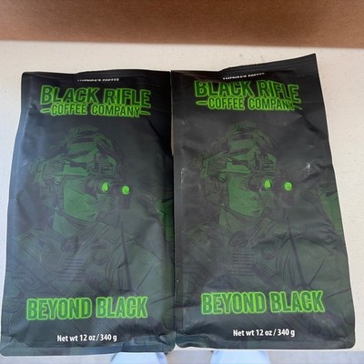 2 packs Black Rifle Coffee Company Dark Roast Beyond Black Coffee - 12 oz ea pk