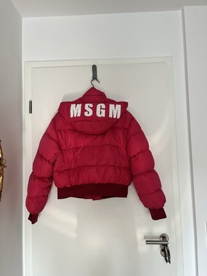 MSGM Jacket Dmmen Rot Gr. S Schōn Kurz Pedding