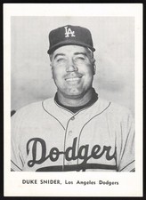 1961 Duke Snider Jay Publishing Dodgers Picture Pack Baseball *JP1436