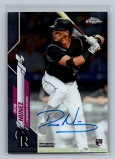 2020 Topps Chrome Dom Nunez #RA-DN Rookie Autographs Colorado Rockies