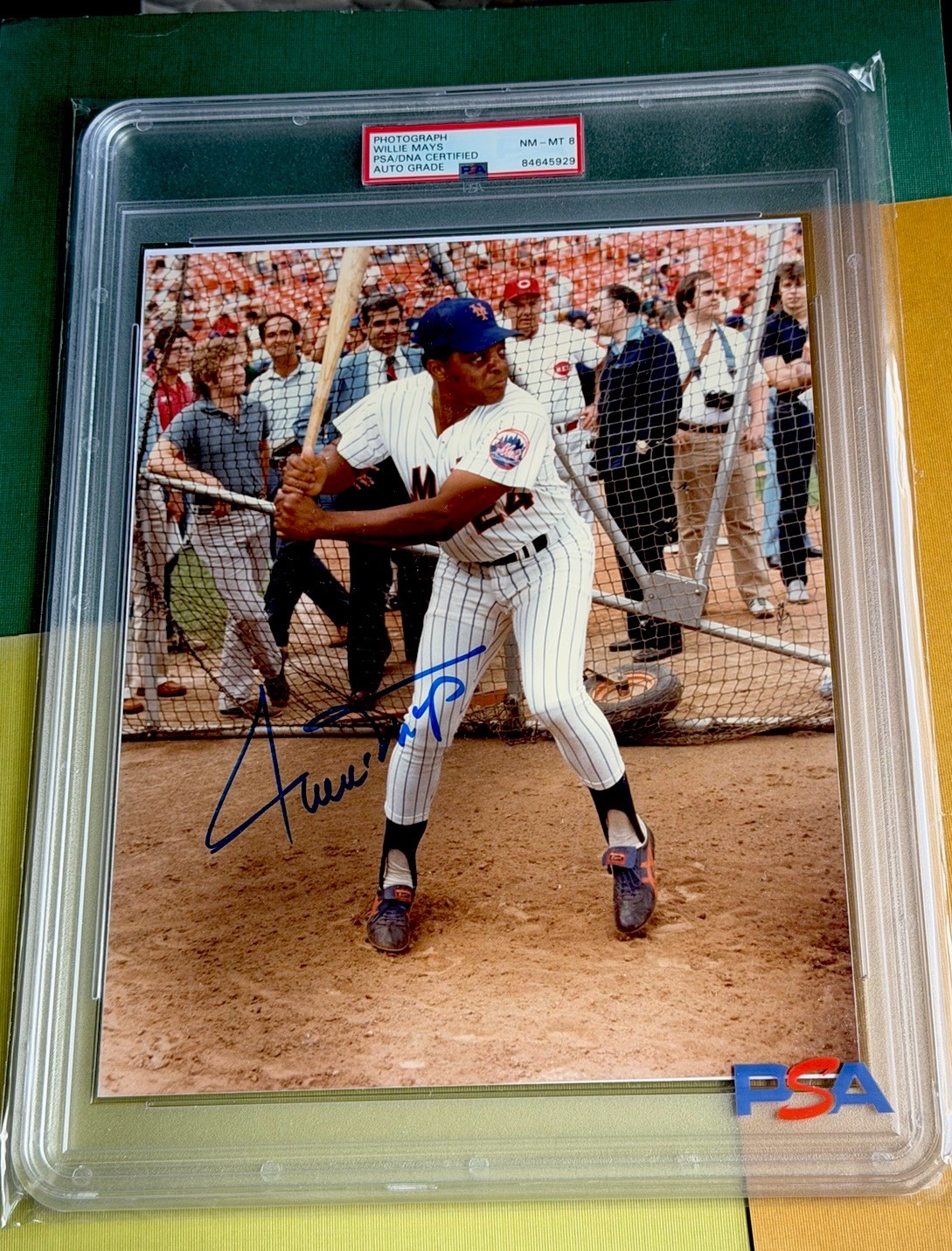 WILLIE MAYS Autograph 8x10 PSA/DNA Color PHOTO - ‘SAY HEY’ - GIANTS /METS