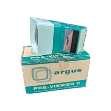 ARGUS Pre Viewer Il 2 Vintage 35mm 127 Slide Viewer Green Original Box USA Made