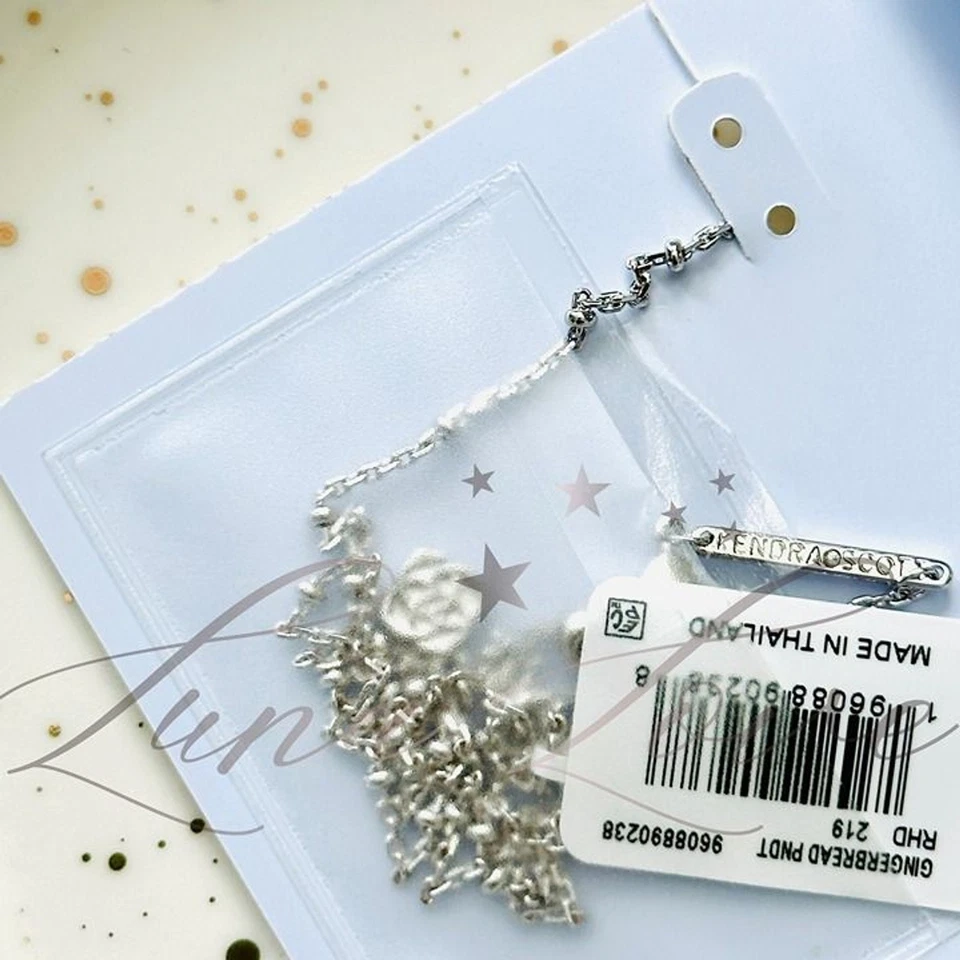 KENDRA SCOTT пряник серебро короткая подвеска ожерелье в золотой камень новый с Ярлыками - Изображение 4 из 4