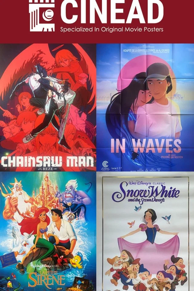 Week-end Films d'Animation ! Affiches de cinéma aux enchères
