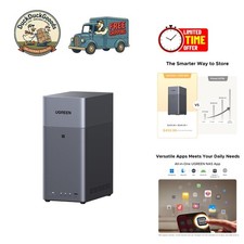 NAS DH2300 2-Bay Network Storage - 60TB Capacity, AI Photo Management