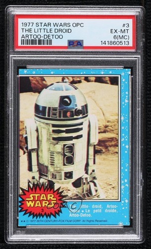 1977 OPC Star Wars #3 The little droid, Artoo-Detoo