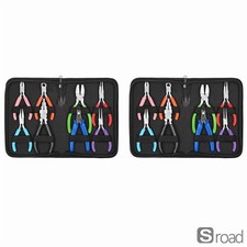 16-Piece Professional Jewelry Pliers Tool Set For Making  Repair, Crafters Kit