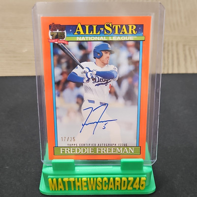 Topps 2026 1991 All-Stars Auto Freddie Freeman Dodgers 91AS-FF 17/25