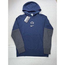 Nike Youth Penn State Nittany Lions Blue Club Fleece Hoodie Medium NWT 70 MSRP