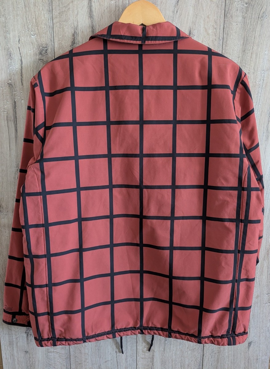 Nike x Patta “Publicity” Coach Jacket – Burnt Orange Check – Mens M View 4