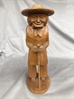 Vintage, Hand-carved Wooden Folk Art Figurine, likely of Mexican origin — photo 1