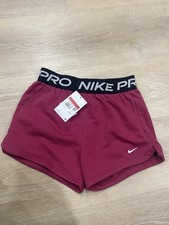 Nike Pro Shorts Girls Youth L  Sweet Beet  Dri Fit Running 2 in 1 Training