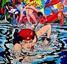 Ciro Quintana," Adios  cuban art ",original limited edition