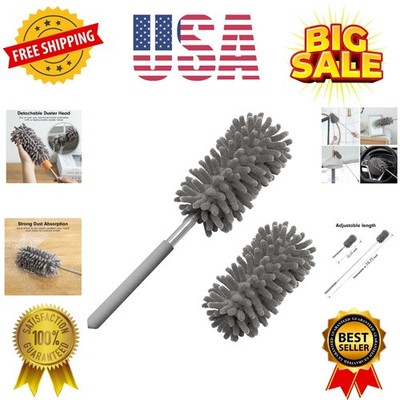 Microfiber Duster for Cleaning, Hand Washable Dusters with 2pcs Replaceable M...