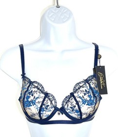 NWT  Dita Von Teese Women's 32C Femmoiselle Underwire Bra D59034, Blue