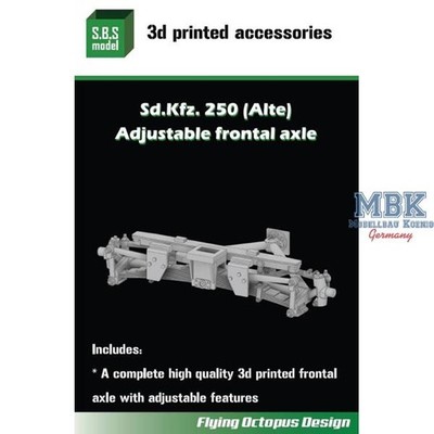 SBS Model SBS-3D039 Sd.Kfz. 250 (Alte) Adjustable frontal axle f.Takom