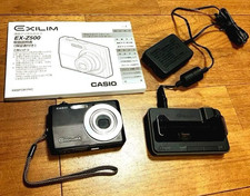 CASIO EXILIM EX-Z500 Black Compact Digital Camera LCD Works Well from Japan
