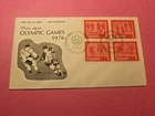 1976 Canada FDC - Olympic Games - Red Stamps