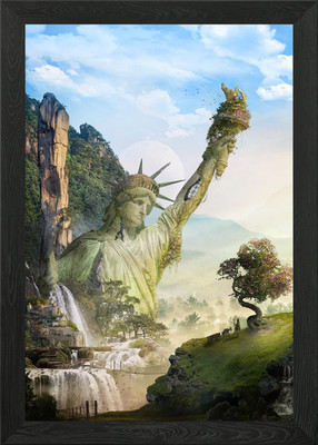 Liberty Falls gerahmtes Wandbild Poster Leinwanddruck Bild