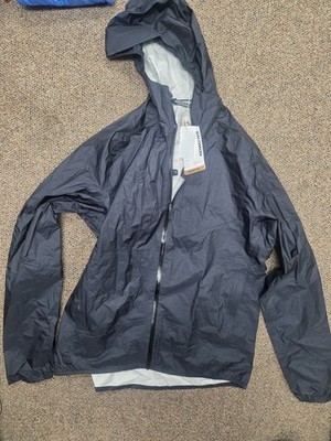 New Salomon Mens Large L Deep Black Bonatti WP Water Proof Jacket Coat C21348 