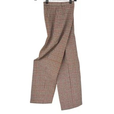 Vintage Knitmakers 60’s Polyester Plaid Pants Stretch Secretary Geek Stretch 14