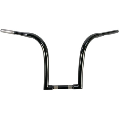 LA Choppers Black 1-1/4'' Ape Hanger Handlebar with  12'' Rise LA-7341-12B