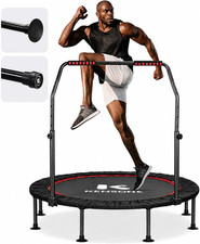 KENSONE 40"/48" Foldable Mini Trampoline, Indoor Trampoline for Kids, Adults Ind